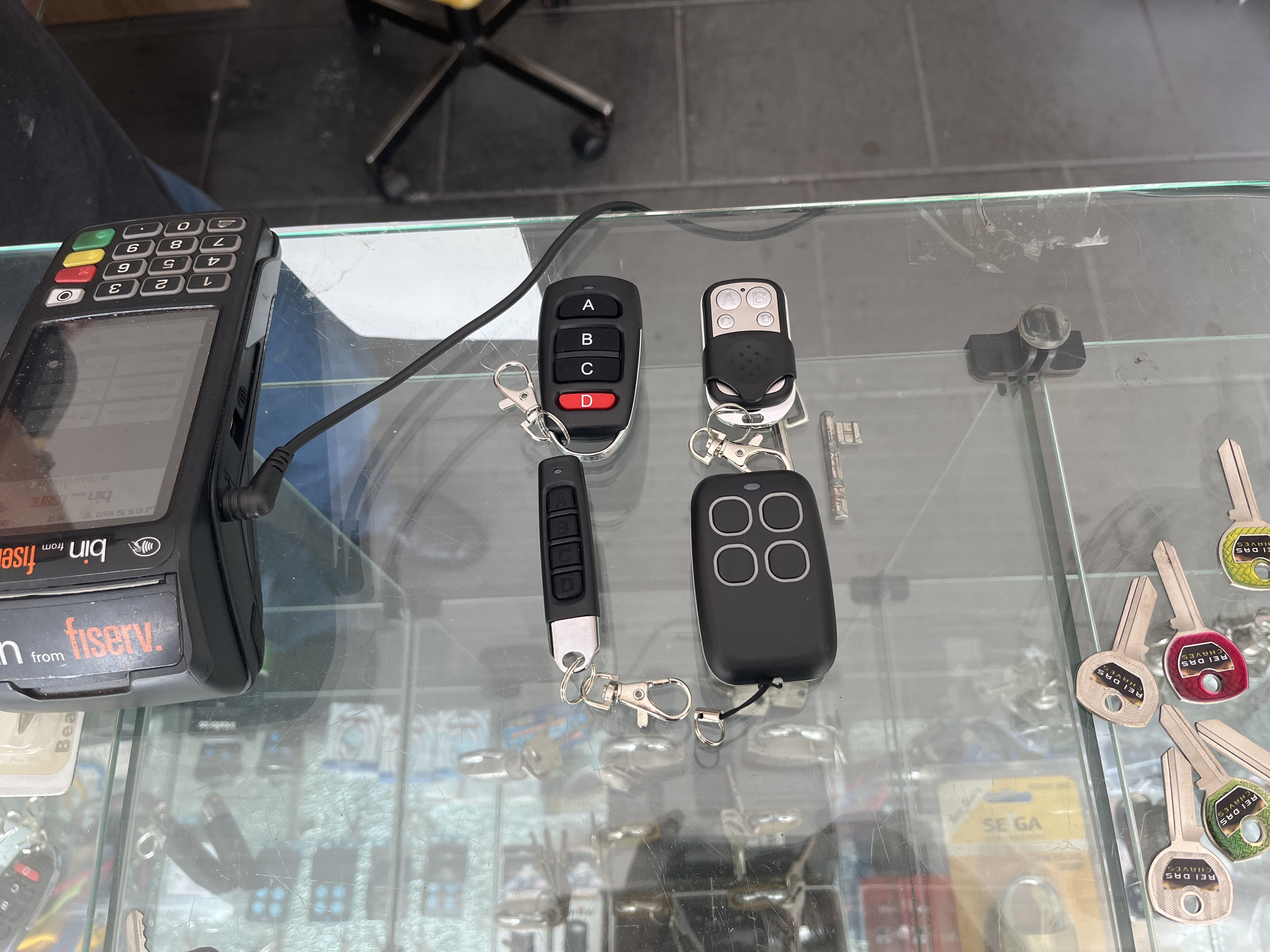 Copia de controles de portão Eletrônico